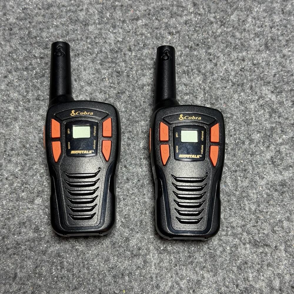 Cobra CXT195 16 Mile Micro Talk 2-Way Walkie Talkies - 2 Pack - Lot Of 2